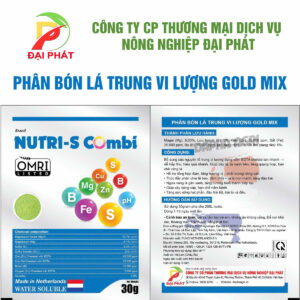 Phân bón lá trung vi lượng Gold Mix (Combi EDTA) – Nhập Khẩu Hà Lan