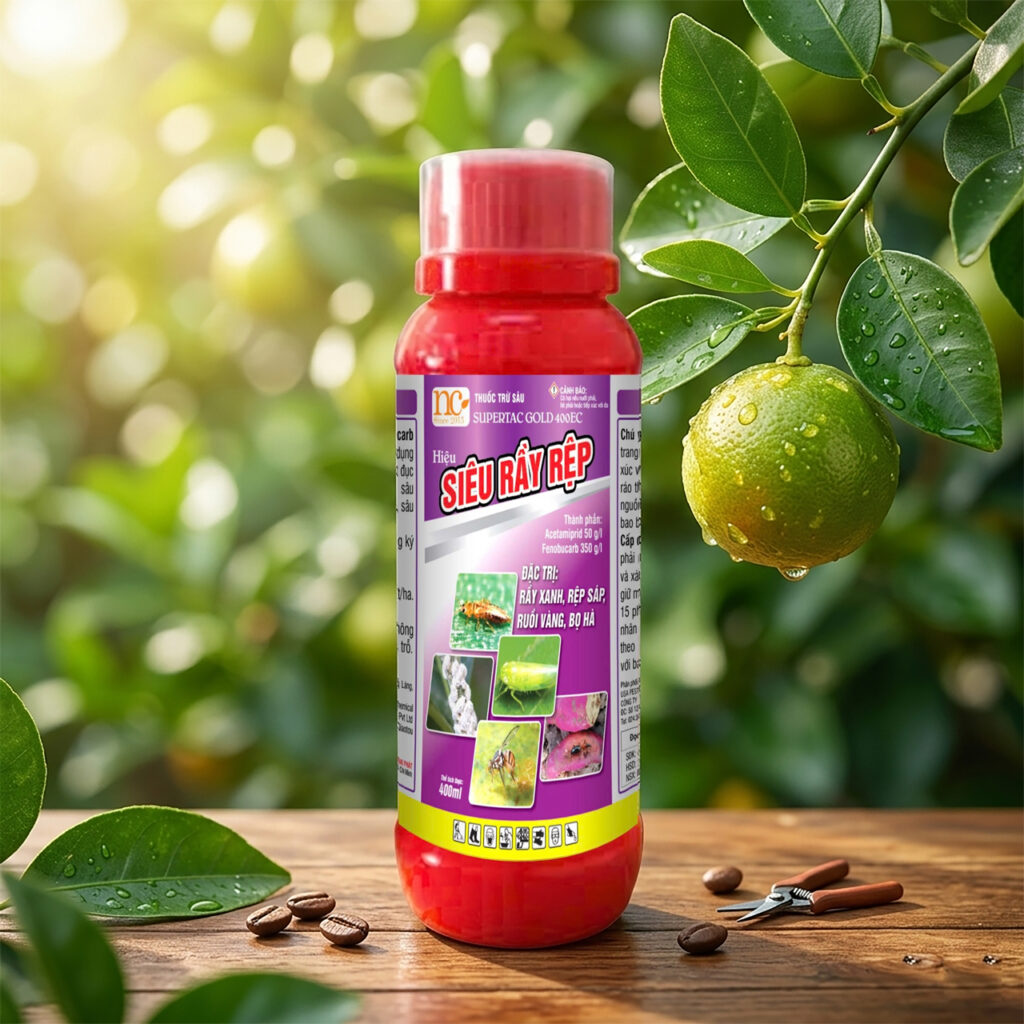 Thuốc trừ sâu SuperTac Gold 400EC (Chai đỏ 400ml) – Hiệu Siêu Rầy Rệp