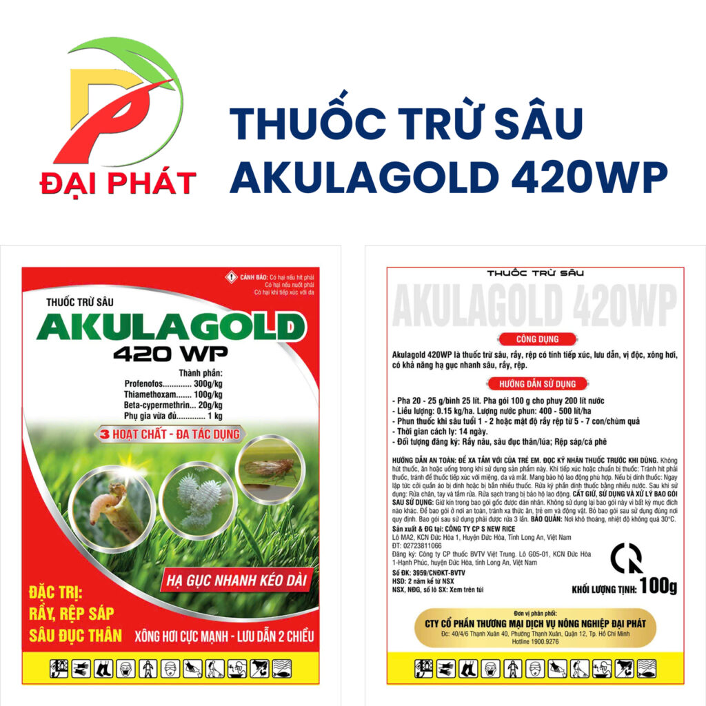 Thuốc trừ sâu AKULAGOLD 420WP (Gói 100g)