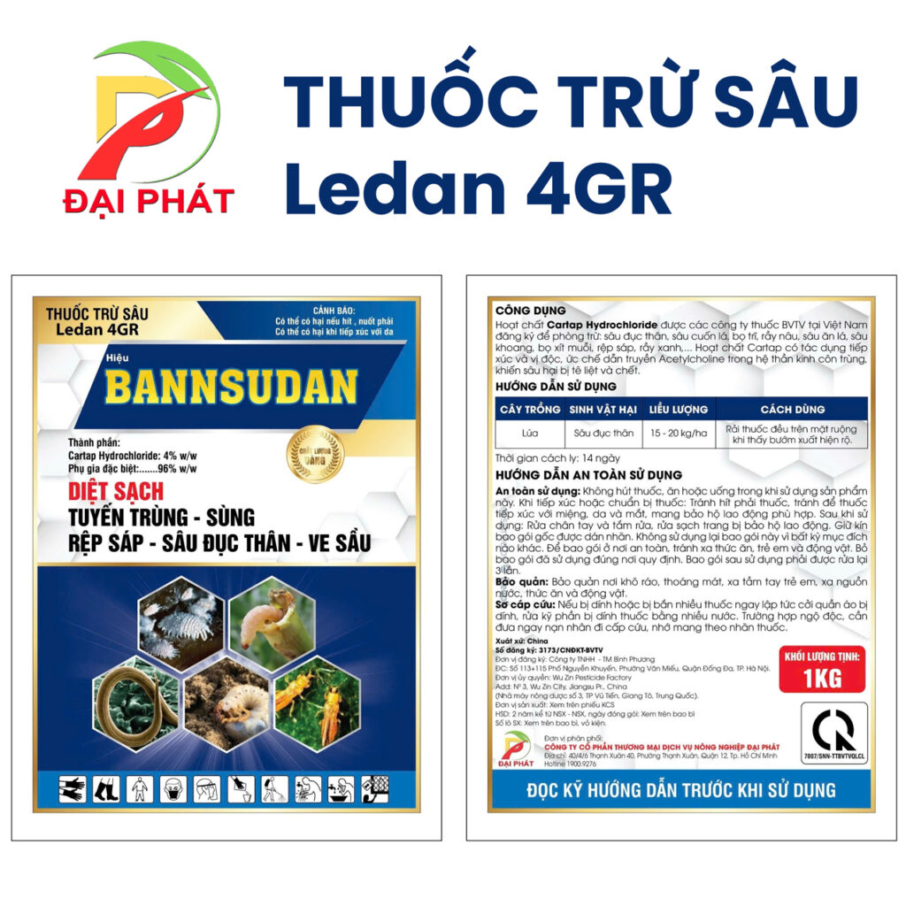 Thuốc trừ sâu Ledan 4GR (Hiệu Bannsudan)
