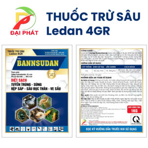 Thuốc trừ sâu Ledan 4GR (Hiệu Bannsudan) – Đặc trị Tuyến trùng, Sùng đất, Ve sầu